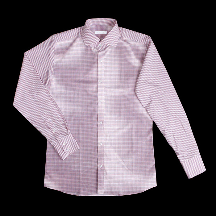 80878 No.11-a 프리미엄 체크 디테일 셔츠 (Pink)