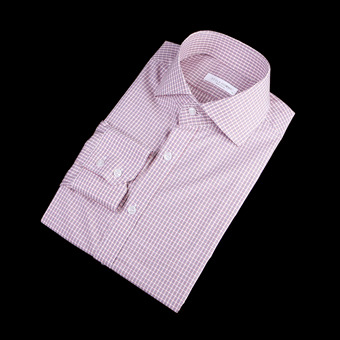80878 No.11-a 프리미엄 체크 디테일 셔츠 (Pink)