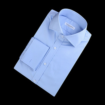 86043 No.40-a 플레인 커프스 셔츠 (Blue)